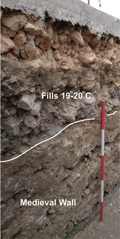 Islamic medieval line wall